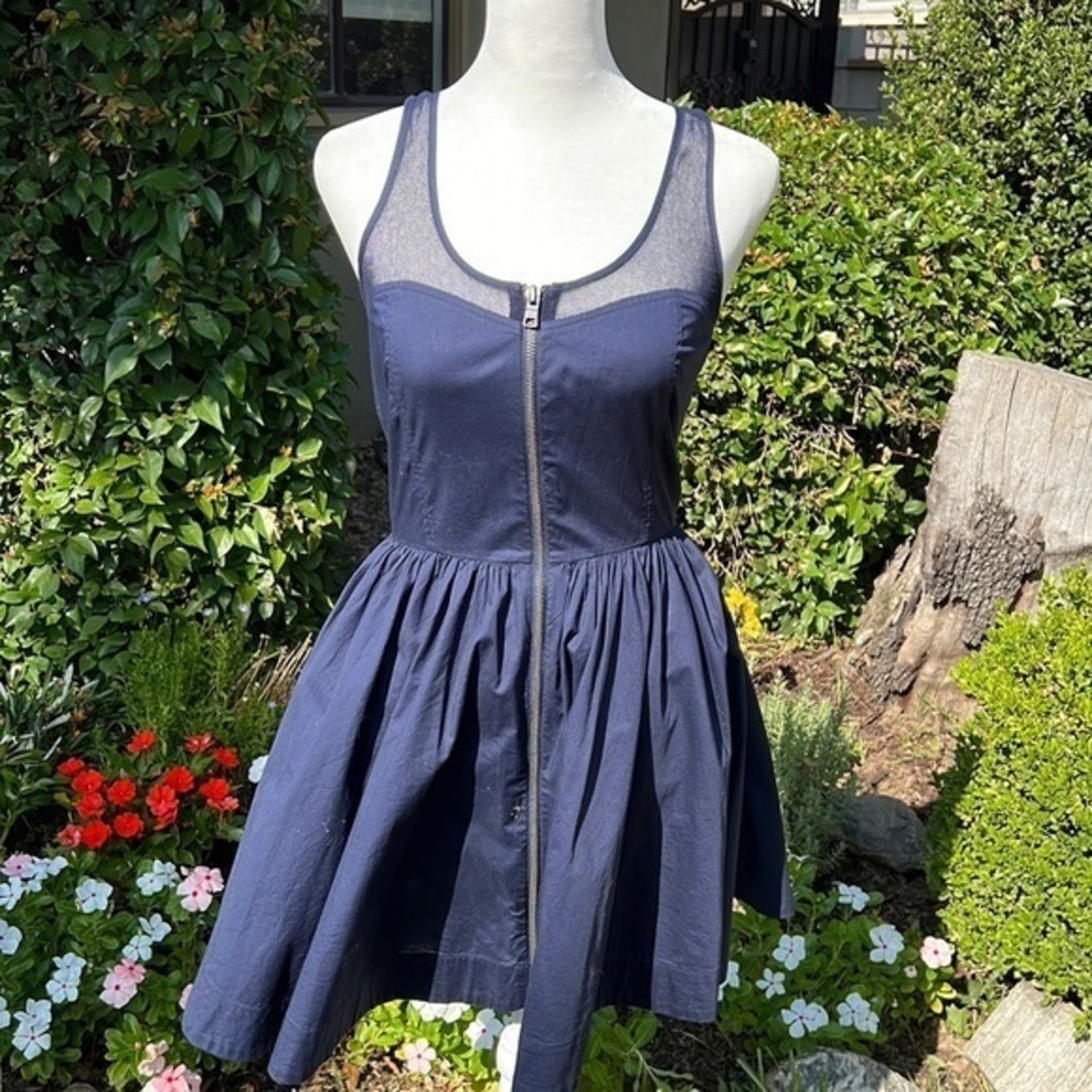 armani exchange blue dress Child 3-4yr Vintage Y2k 90s Blue tie belt that defines Color:Black with Textured Oat